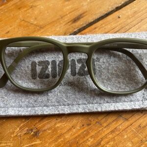 Izipizi Reading Glasses +1.5 #E KAKI GREEN Excellent